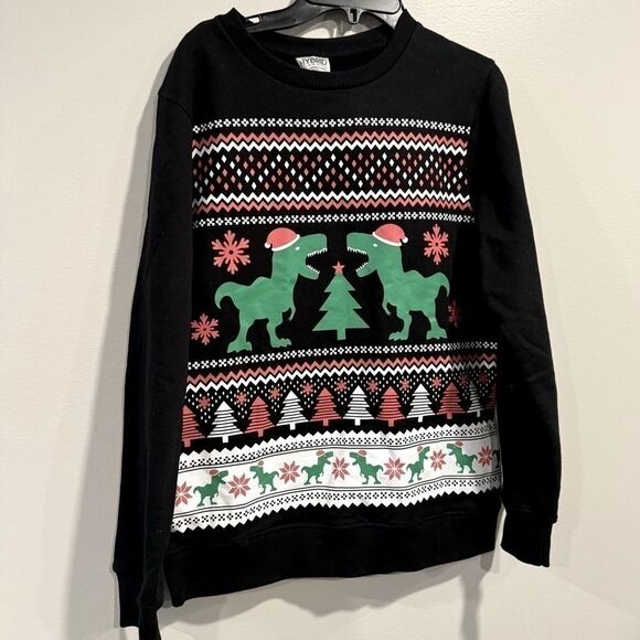 JEM BIG BOY'S HOLIDAY REX SWEATSHIRT BLACK SIZE LARGE - Picture 2 of 4